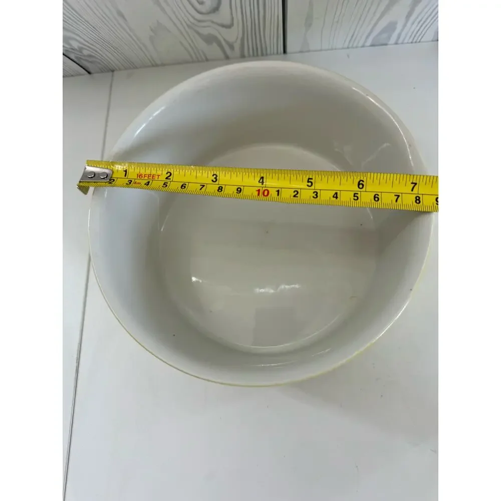 Vintage Villeroy & Boch Set of 3 MCM 50s/60s Nesting Casserole Bowls Yellow